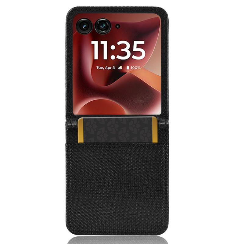Coperchio Motorola Razr 60 Ultra Struttura in pelle