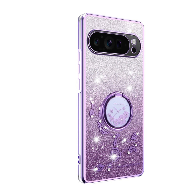 Google Pixel 10 / 10 Pro Custodia rigida Strass e anello di supporto KADEM