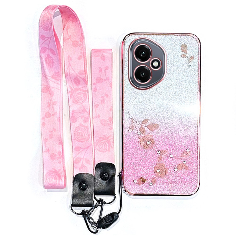 Honor 400 Custodia con strass e cordino KADEM
