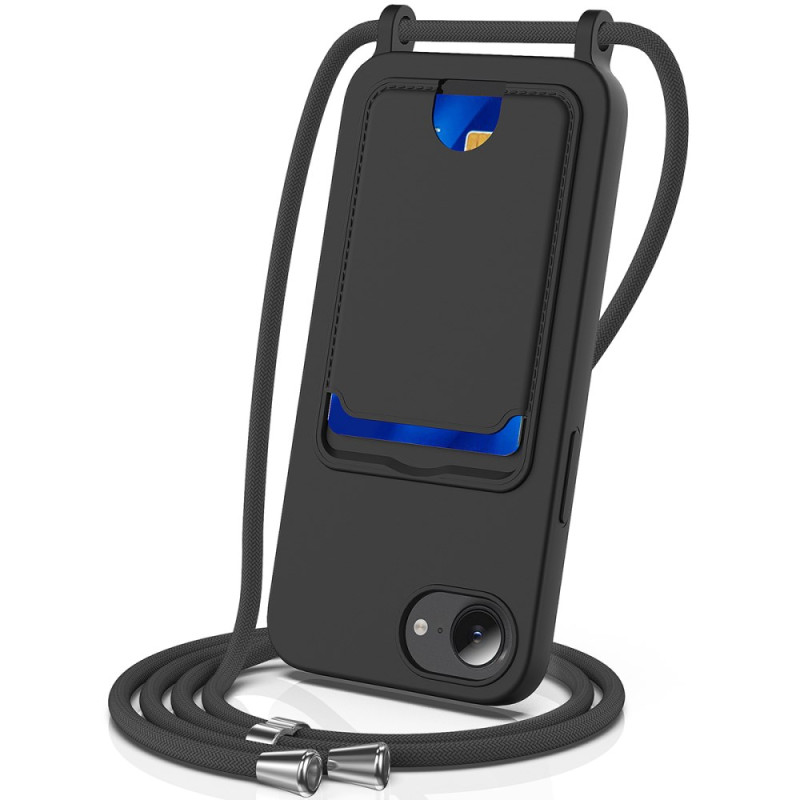 Custodia a coulisse iPhone 16E Custodia in silicone per carte liquide