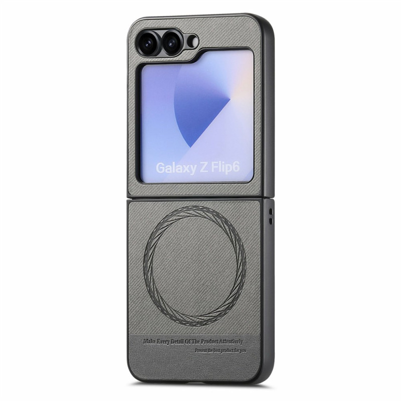 Samsung Galaxy Z Flip 7 FE / Z Flip 6 Custodia compatibile MagSafe Texture Denim