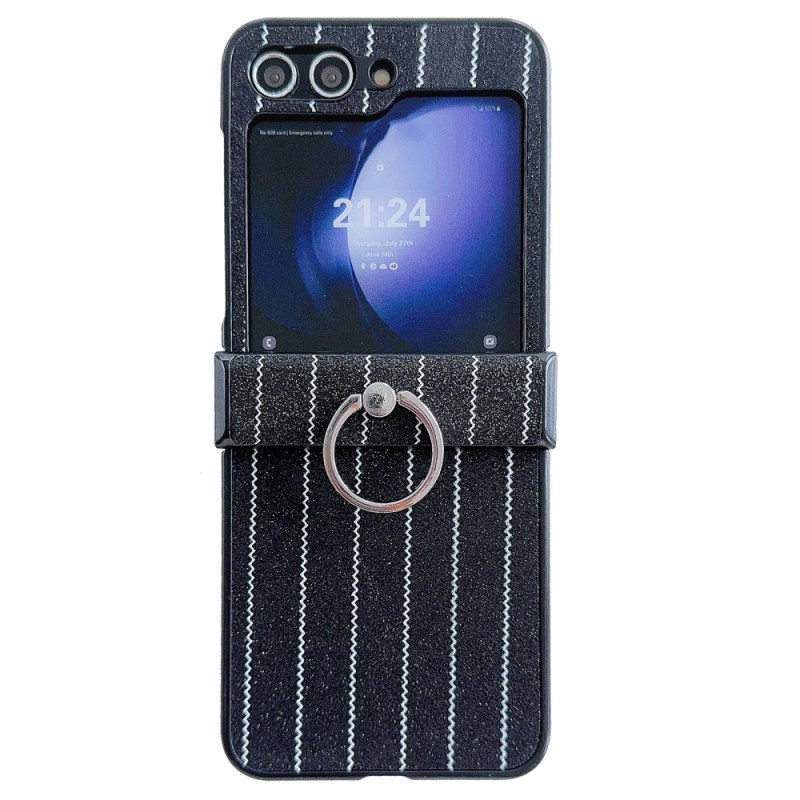 Custodia Samsung Galaxy Z Flip 7 FE / Z Flip 6 Anneau Design Stripes