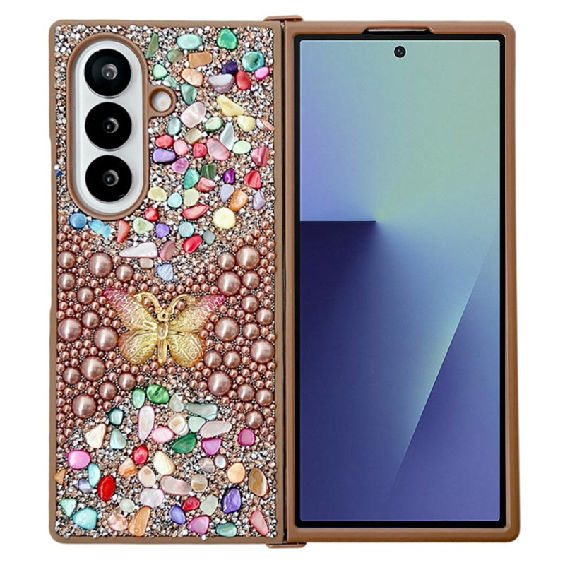 Custodia Samsung Galaxy Z Fold 7 Butterfly Strass