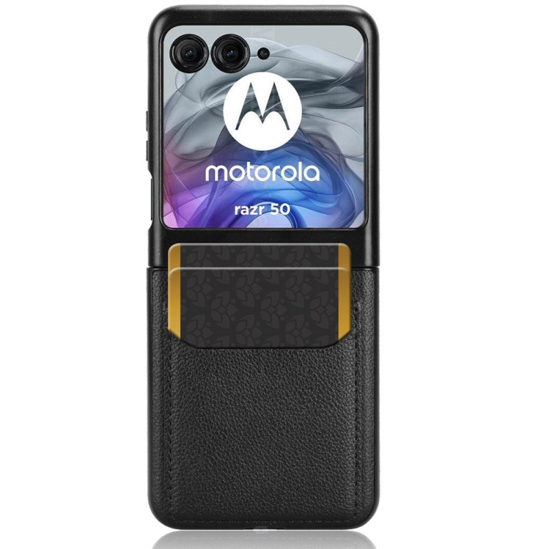 Custodia in pelle Motorola Razr 60 con portacarte