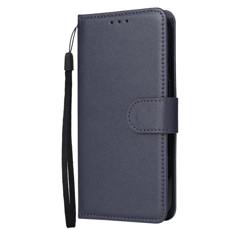 Oppo A5 Pro 5G / 4G Custodia con cinturino in ecopelle