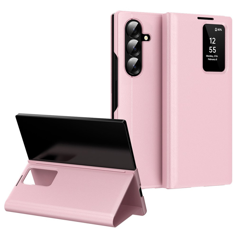 Étui Samsung Galaxy Z Fold 7 Porte-Cartes et Fenêtre Intelligente