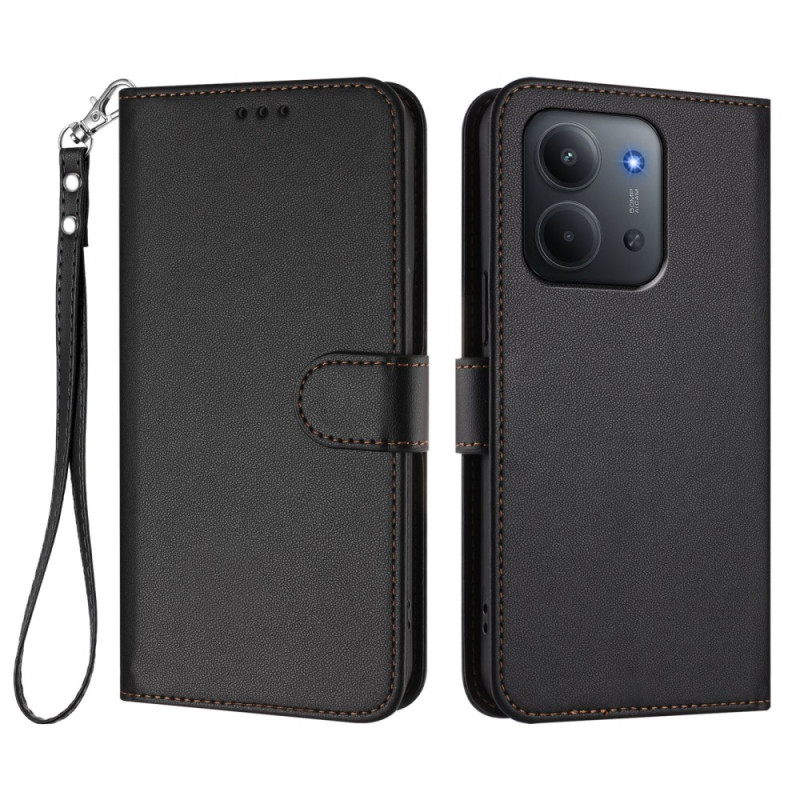 Xiaomi Redmi 15C 4G Custodia con cinturino in pelle