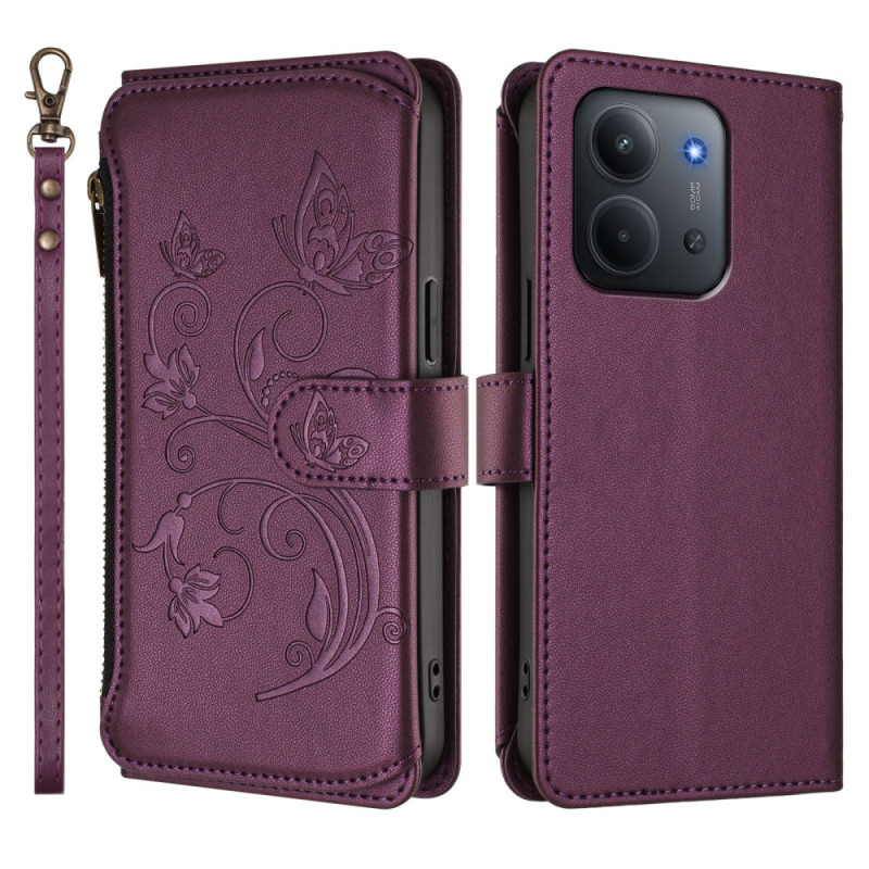 Xiaomi Redmi 15C 4G Custodia di protezione floreale RFID