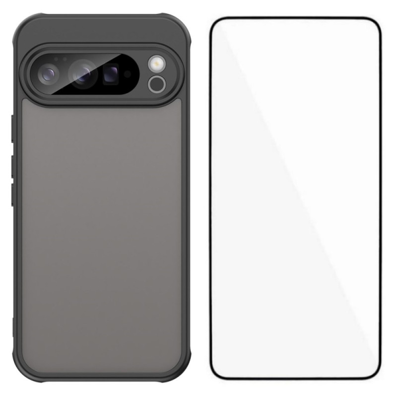 Google Pixel 10 Pro XL Custodia ibrida con schermo in vetro temperato protettivo