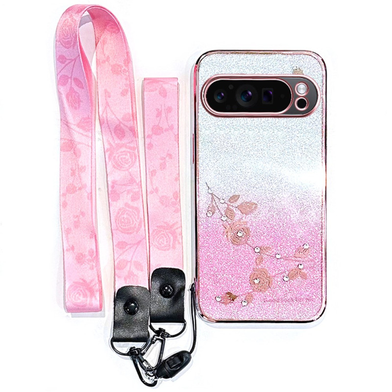 Google Pixel 10 Pro XL Strass Copertura con cordino KADEM