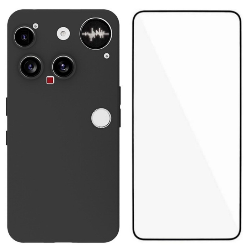 Custodia per telefono Nothing (3) in silicone con protezione schermo
