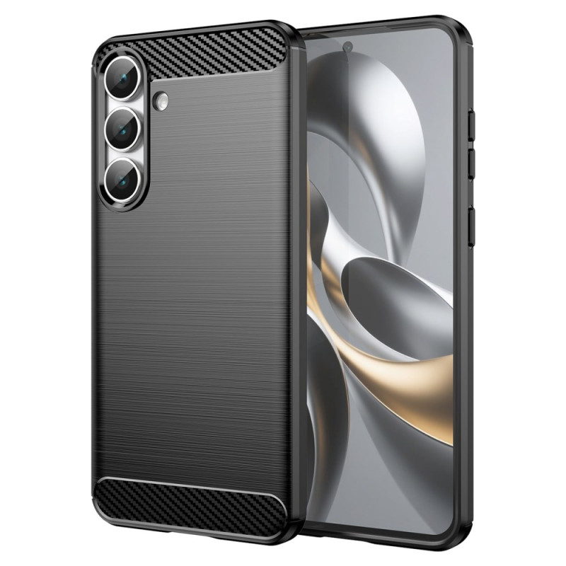 Custodia per Samsung Galaxy S25 FE in fibra di carbonio spazzolata
