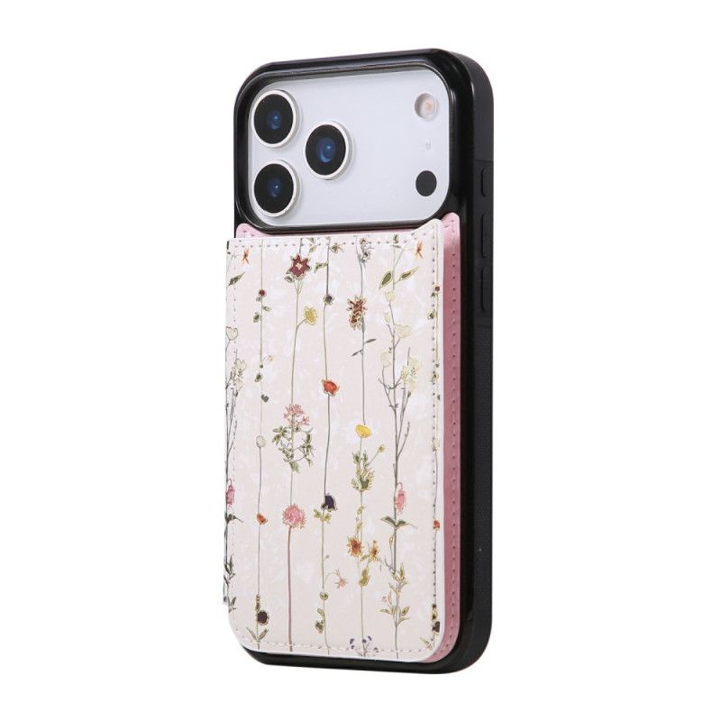 Custodia rigida iPhone 17 Pro Card Case Fleurettes