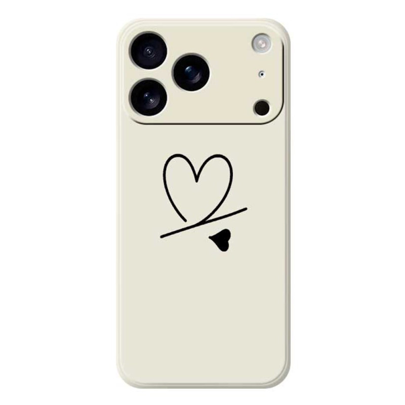 Custodia iPhone 17 Pro Silicone Liquid Heart
