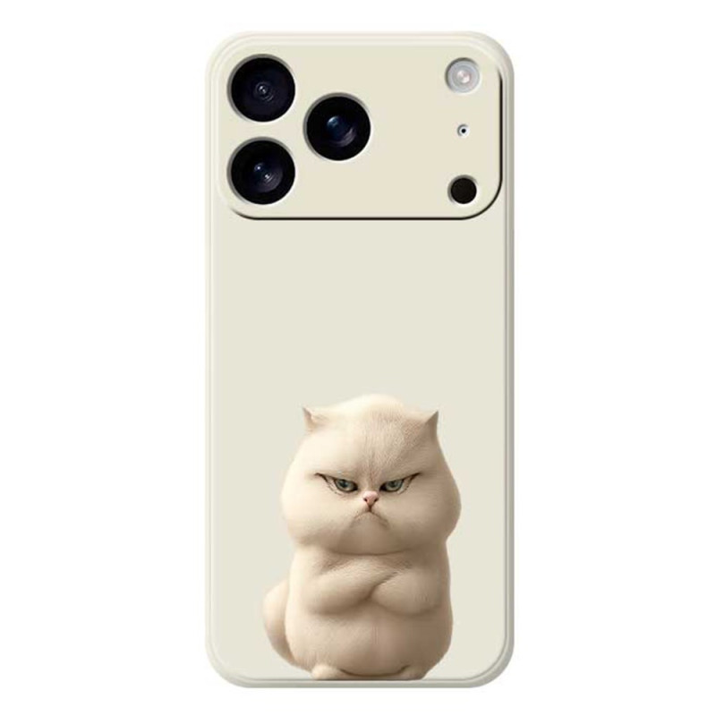 Custodia iPhone 17 Pro Silicone liquido Gatto arrabbiato