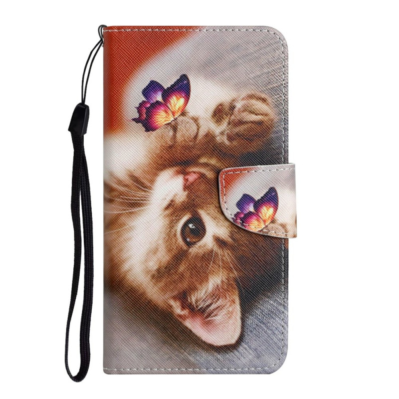 Custodia Samsung Galaxy A07 Gattino e Farfalla
