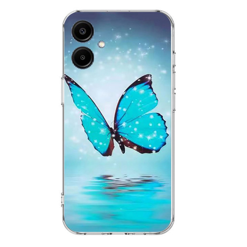 Samsung Galaxy A07 Custodia a farfalla blu