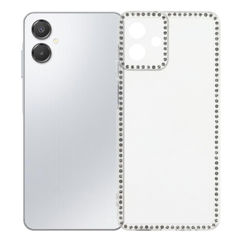Custodia Samsung Galaxy A07 trasparente e con strass