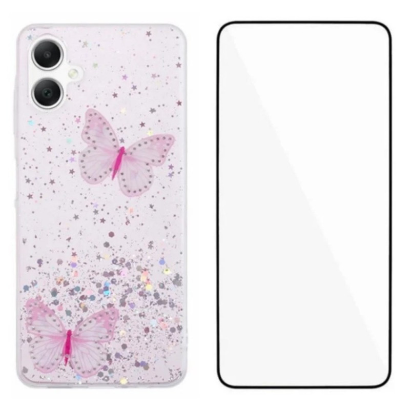 Custodia Samsung Galaxy A07 Glitter con protezione schermo
