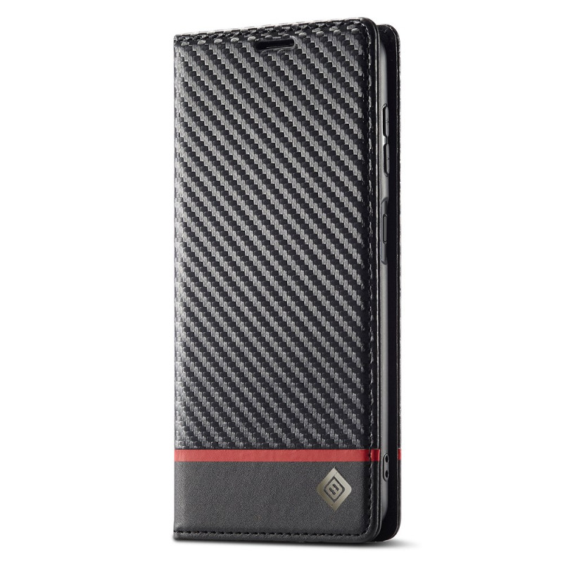 Flip Cover Samsung Galaxy A17 5G in fibra di carbonio LC.IMEEKE