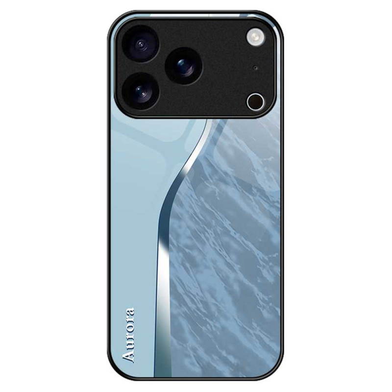 iPhone 17 Pro Max Custodia in vetro temperato Design Azzurro
