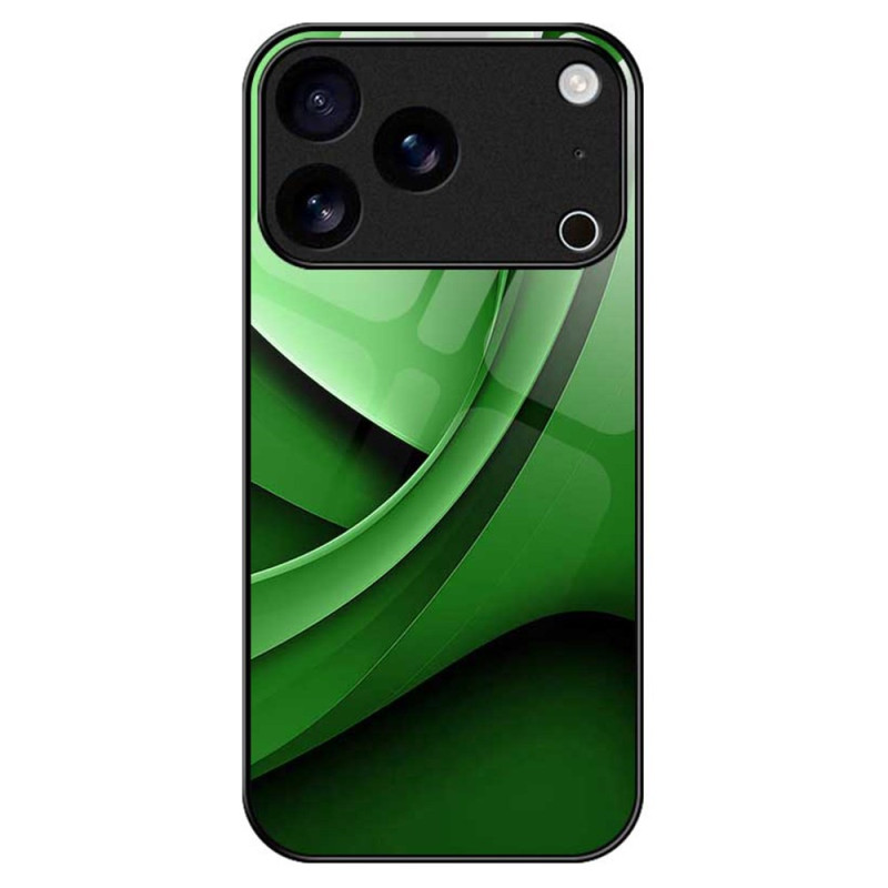 Custodia iPhone 17 Pro Max Design in vetro temperato verde