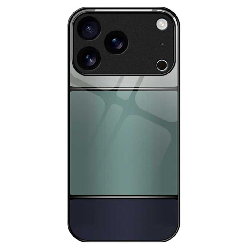 Custodia in vetro temperato bicolore per iPhone 17 Pro Max