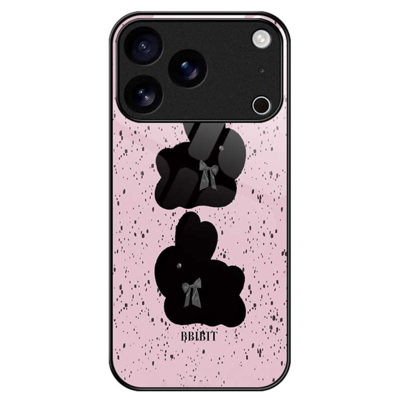 Custodia rigida per iPhone 17 Pro Max rosa e nero