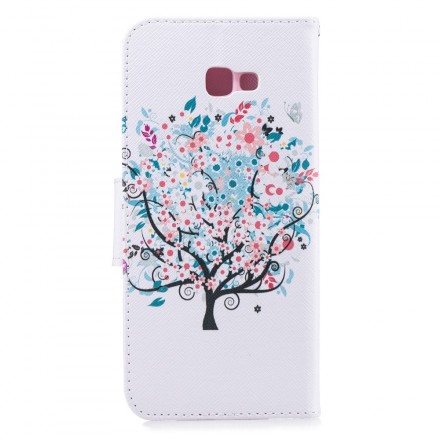 Custodia per Samsung Galaxy J4 Plus con albero fiorito