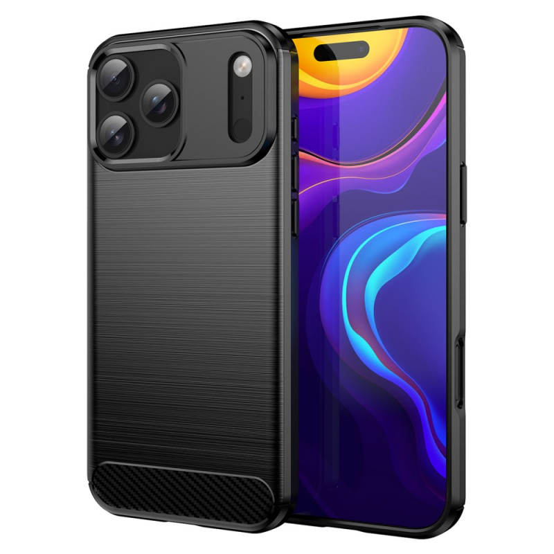 Custodia per iPhone 17 Pro Max in fibra di carbonio spazzolato