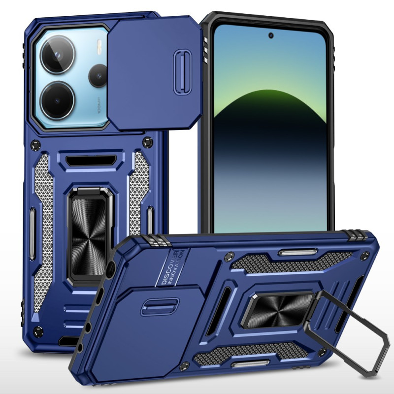 Xiaomi Redmi Note 14 5G Custodia ultra resistente con supporto e protezione della lente