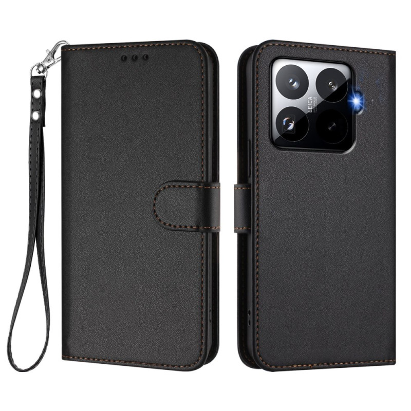Xiaomi 15T Pro Custodia con cinturino in pelle
