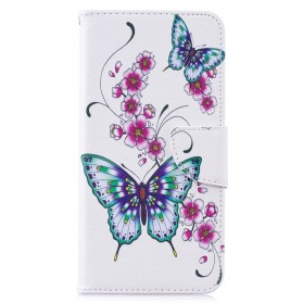 Custodia Huawei Y7 2019 Farfalle meravigliose