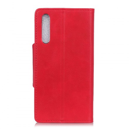 Samsung Galaxy A50 Custodia in similpelle Vintage Button
