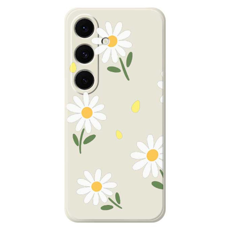 Samsung Galaxy S25 FE Custodia in silicone margherite