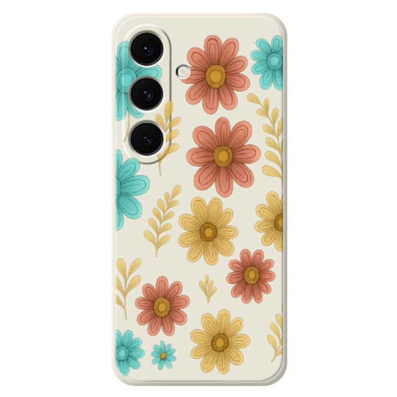 Samsung Galaxy S25 FE Custodia in silicone Fiori