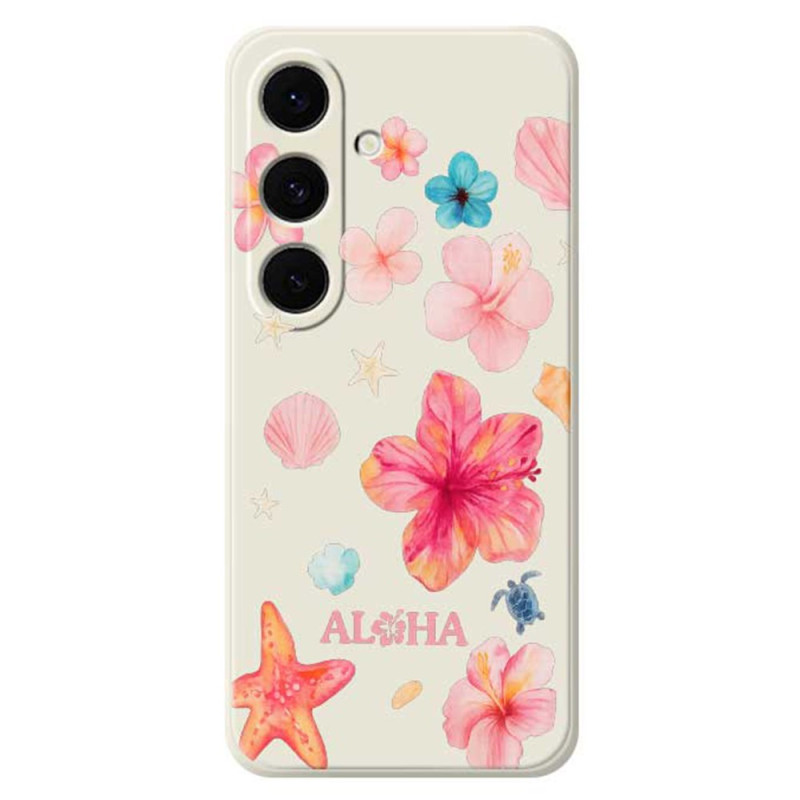 Samsung Galaxy S25 FE Custodia in silicone floreale