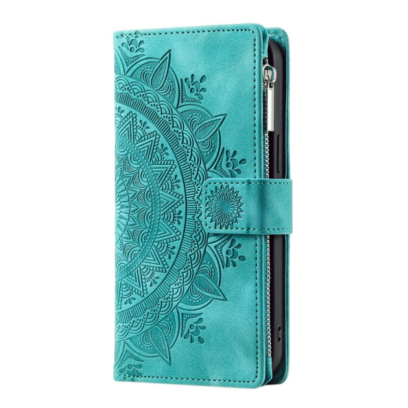 Custodia Xiaomi Redmi 15 4G / 5G Portafoglio effetto scamosciato Mandala