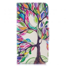 Custodia Huawei Y7 2019 Albero colorato