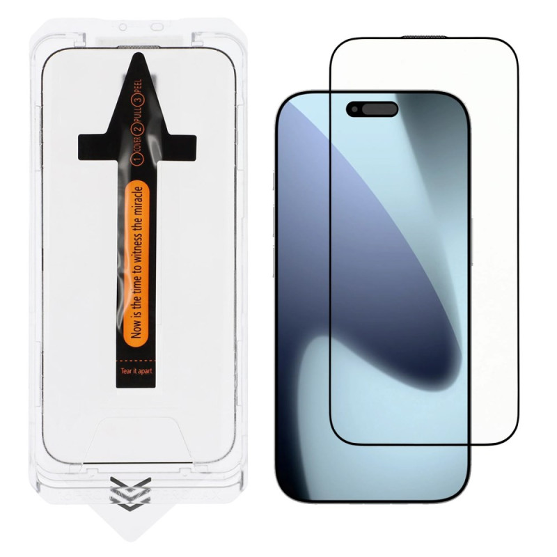 Protezione integrale in vetro temperato per iPhone 17 Kit di installazione dello schermo