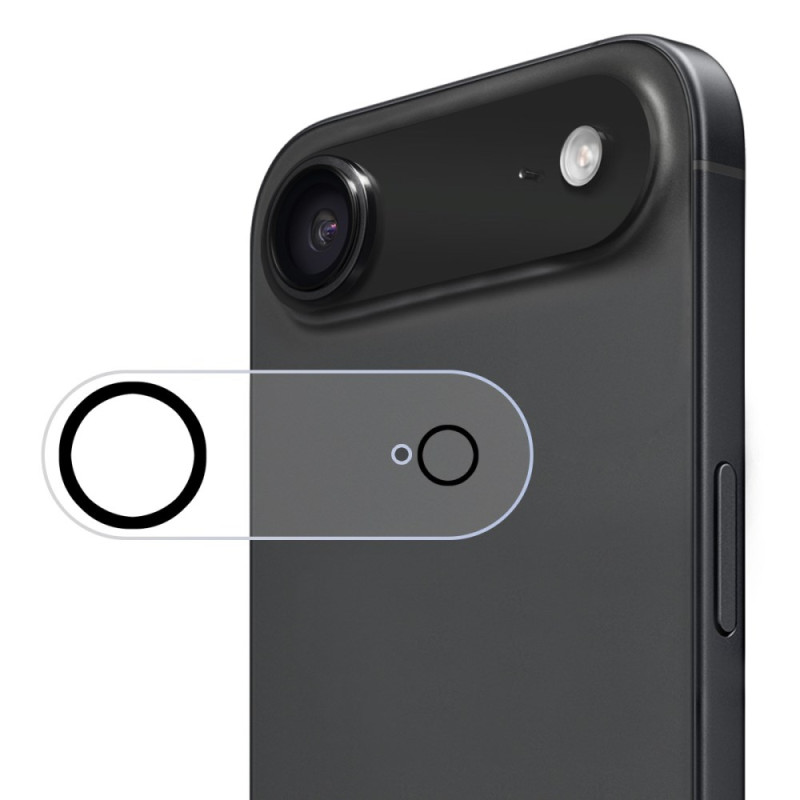 Lentille de Protection en Verre Trempé pour iPhone 17 Air (cercle noir)
