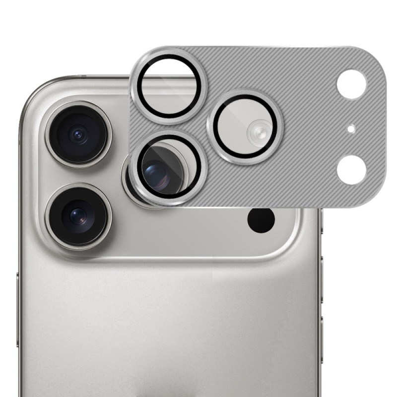 Vetro temperato e protezione della lente in alluminio per iPhone 17 Pro Max