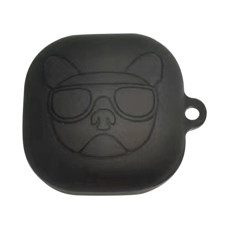 Custodia per Samsung Galaxy Buds FE Testa di cane nera