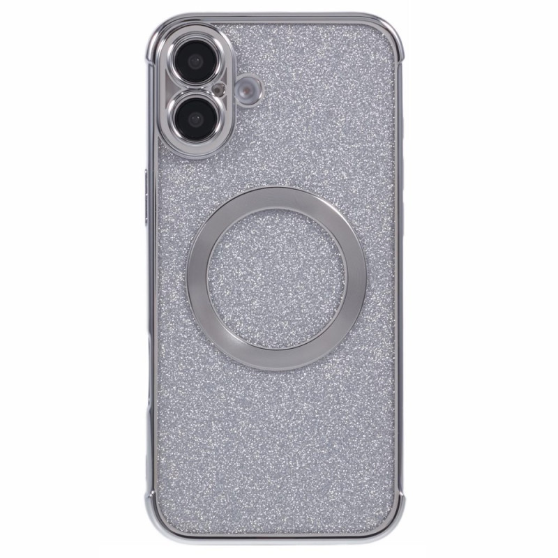 Custodia trasparente Glitter per iPhone 16 Plus