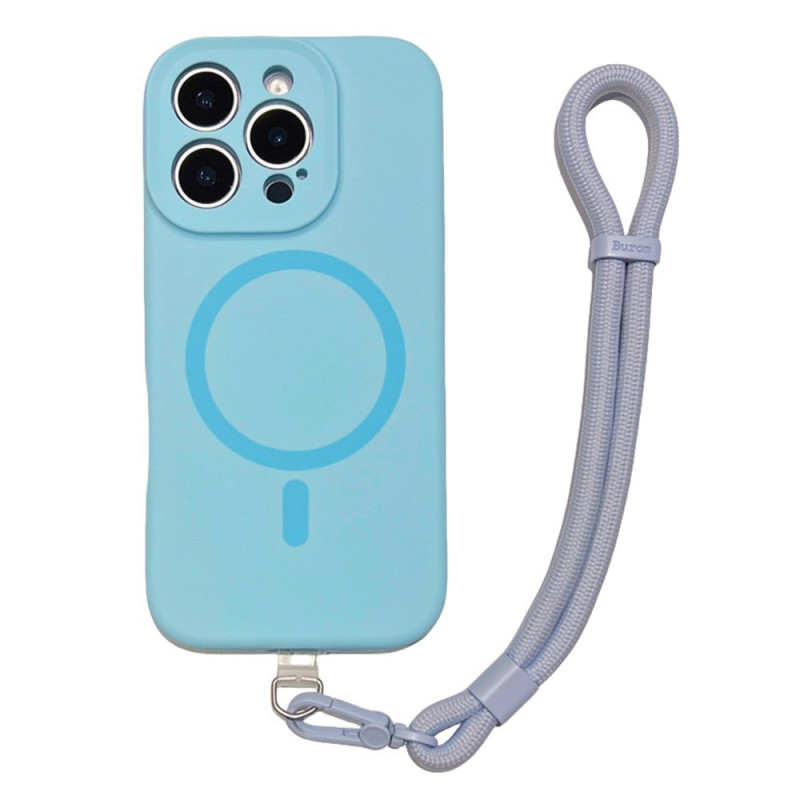Custodia per iPhone 16 Pro Max MagSafe Hybrid con cordino