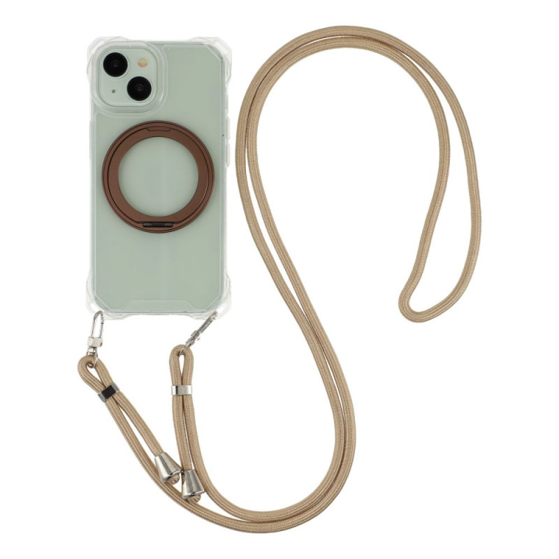 Custodia con cavo per iPhone 15 Supporto integrato