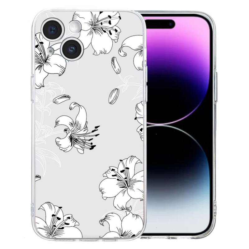 Custodia iPhone 15 motivo floreale