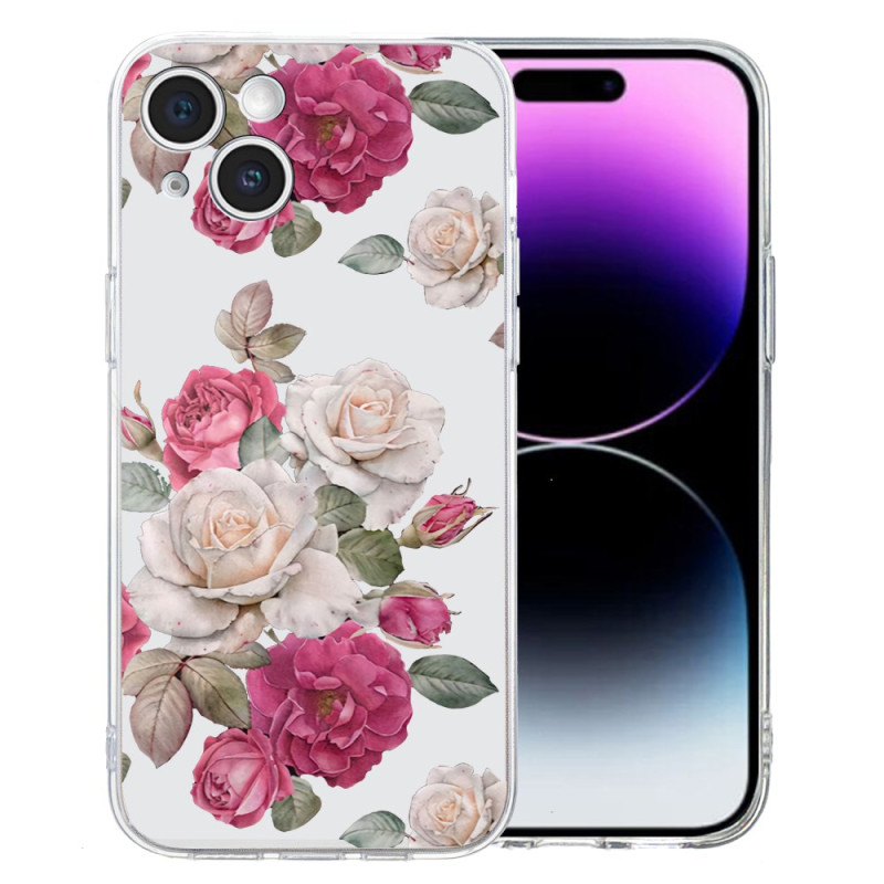 Custodia iPhone 15 Peonie