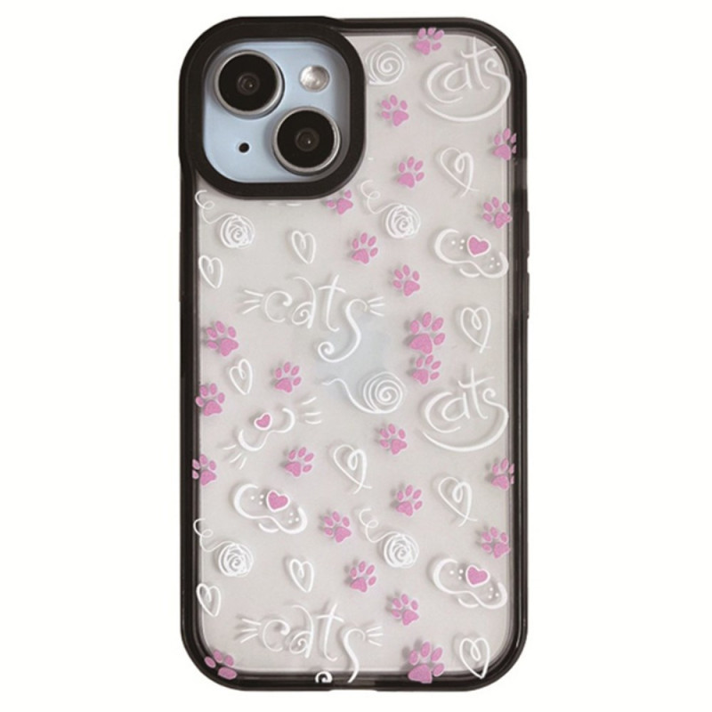 Custodia iPhone 15 Zampe di gatto
