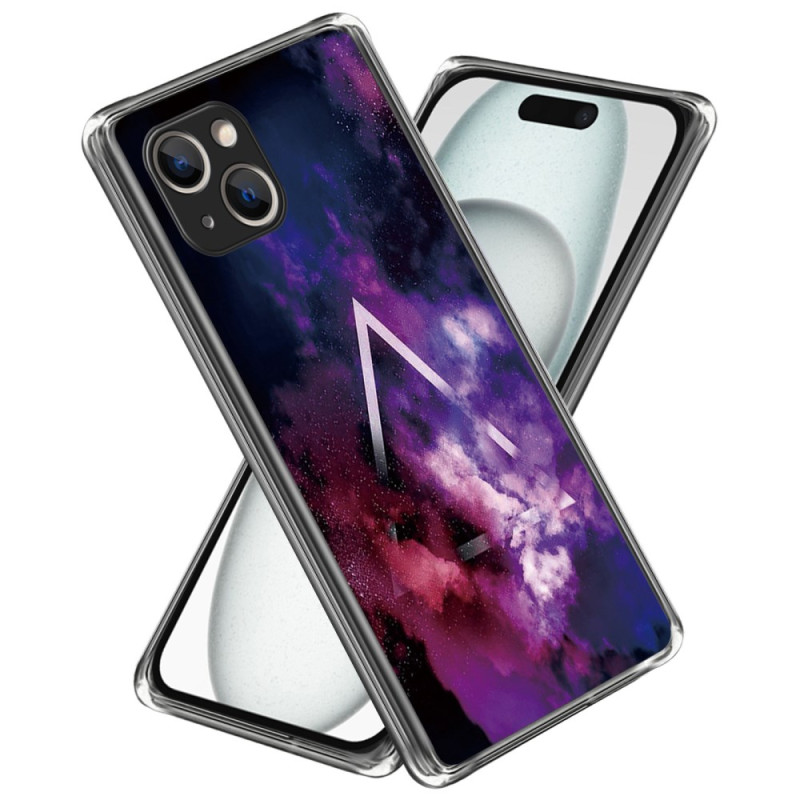 Custodia per iPhone 15 con triangolo e nebbia